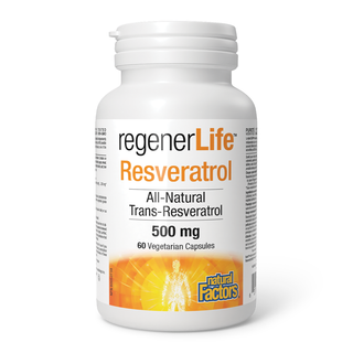 Natural Factors RegenerLife Resveratrol 60 Veggie Caps