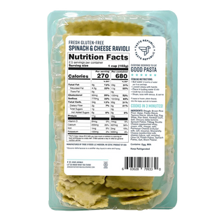 Taste Republic Pasta Spinach & Cheese Ravioli Gluten Free 255g