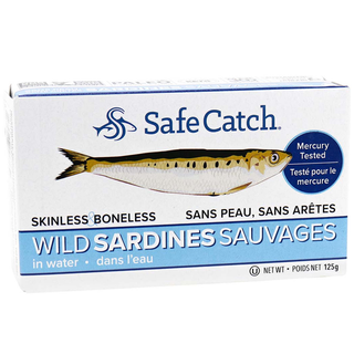 Safe Catch Sardines Skinless & Boneless Water 125g