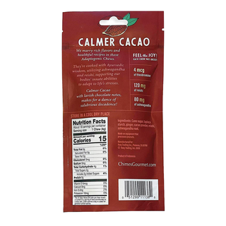 Chimes Ginger Chews Adaptogen Calmer Cacao 72g