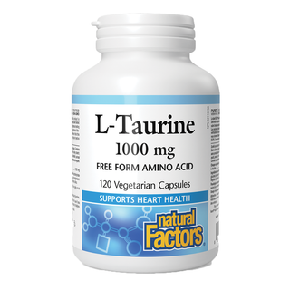 Natural Factors L-Taurine 1000mg 120 Veggie Caps