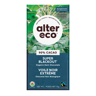 Alter Eco Organic Dark Chocolate Super Blackout 75g