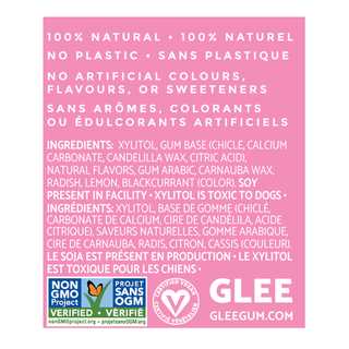 Glee Gum Bubblegum With Xylitol 16 Pieces