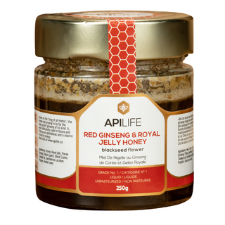 Apilife Black Seed Honey Red Ginseng & Royal Jelly Honey 250g