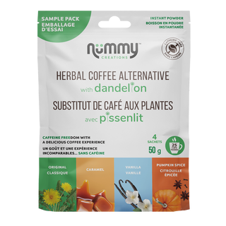 Nummy Creations Herbal Coffee Alternative With Dandelion Sample Pack 50g