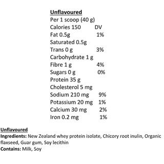 Progressive Grass Fed Whey Isolate Protein Unflavoured 850g