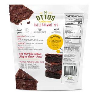 Otto's Naturals Organic Paleo Brownie Mix Double Chocolate Gluten Free 315g