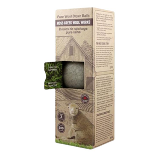 Moss Creek Pure Wool Dryer Balls Grey 3 Packs