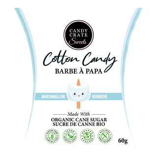 Candy Crate Sweets Organic Cotton Candy Marshmallow 60g