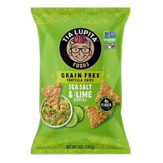 Tia Lupita Foods Grain Free Tortilla Chips Sea Salt & Lime 141g