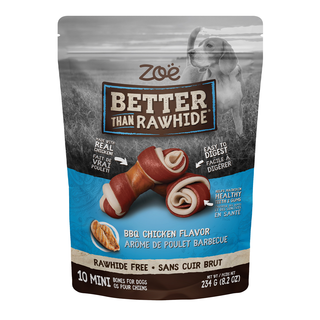 Zoe Rawhide Free Bones For Dogs BBQ Chicken 234g