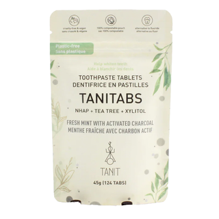 Tanit Toothpaste Tab Mint Charcoal 124 Tablets