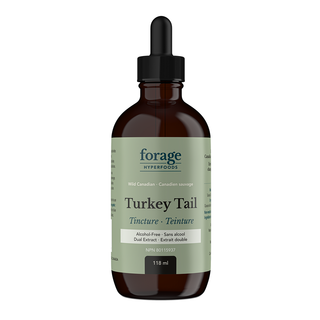 Forage Hyperfoods Turkey Tail Tincture Alcohol Free 118mL