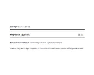 AOR Magnesium Glycinate 90mg 180 Capsules