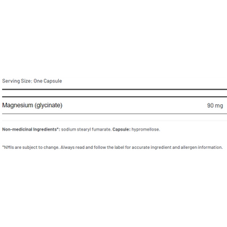 AOR Magnesium Glycinate 90mg 90 Capsules