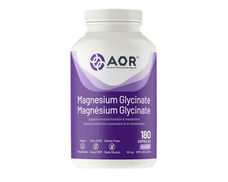 AOR Magnesium Glycinate 90mg 180 Capsules