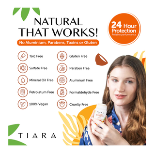 Tiara Natural Deodorant Stick Coconut 75g