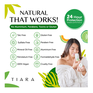 Tiara Natural Deodorant Stick Melon & Cucumber 75g