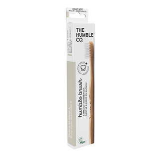 The Humble Co Adult Soft Toothbrush White