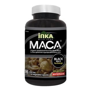 Inka Maca Black Maca 800mg 150 Veggie Caps