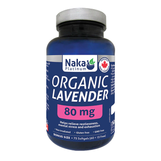 Naka Platinum Organic Lavender 80mg 60+15 Softgels