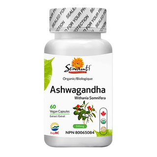 Sewanti Organic Ashwagandha 60 Veggie Caps