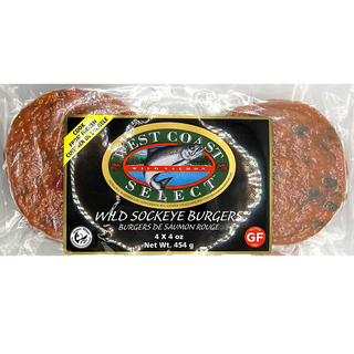 West Coast Select Wild Sockeye Burgers 454g