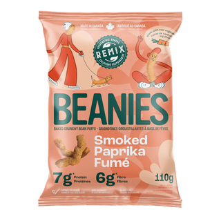 Remix Snacks Beanies Baked Crunchy Bean Puffs Smoked Paprika 110g