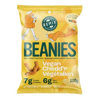 Remix Snacks Beanies Baked Crunchy Bean Puffs Vegan Chedd'r 110g