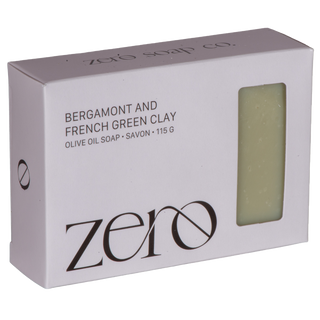 Zero Soap Co Soap Bar Bergamot And French Green Clay 115g