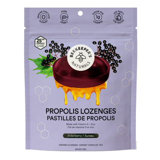 Beekeeper's Naturals Propolis Lozenges Elderberry 50g