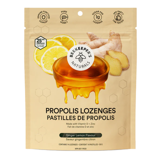 Beekeeper's Naturals Propolis Lozenges Ginger Lemon 50g