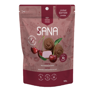 Sana Milk Chocolaty Bites Cherry 49% Cocoa Limited Edition 100g