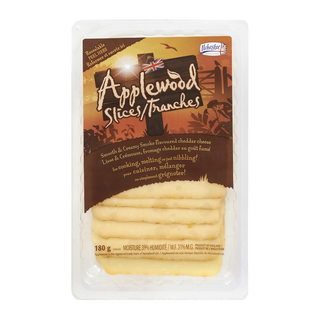 Ilchester Applewood Cheddar Cheese Slices Smoke 180g