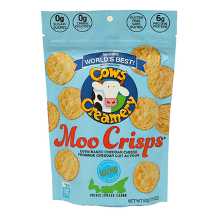 Cows Creamery Moo Crisps Baked Cheddar Cheese 50g