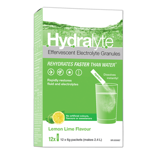 Hydralyte Electrolyte Granules Lemon Lime 12x6g