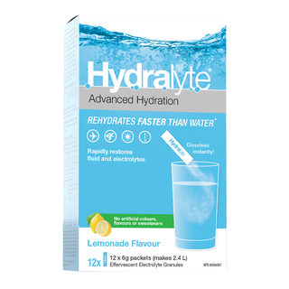 Hydralyte Electrolyte Granules Lemonade 12x6g