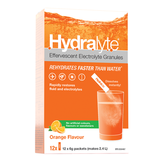 Hydralyte Electrolyte Granules Orange 12x6g