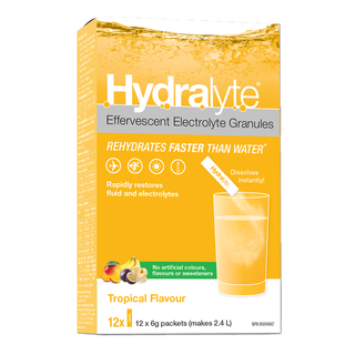 Hydralyte Electrolyte Granules Tropical  12x6g