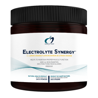 Designs For Health Electrolyte Synergy Lemon Orange 240g