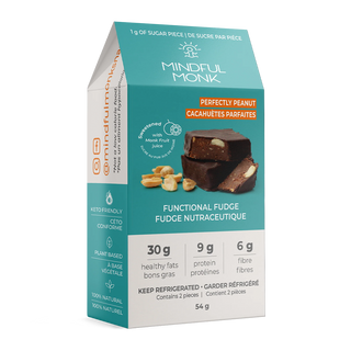 Mindful Monk Functional Fudge Perfectly Peanut 54g