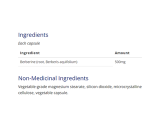 CanPrev Berberine 500mg 60 Veggie Caps