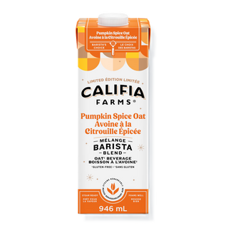 Califia Oat Beverage Pumpkin Spice  Barista Blend 946mL