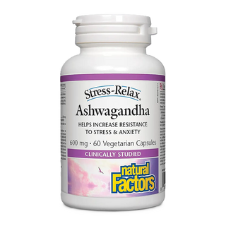 Natural Factors Ashwagandha 600mg 60 Veggie Caps