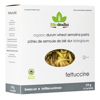 Bioitalia Organic Durum Wheat Semolina Pasta Fettuccine 375g