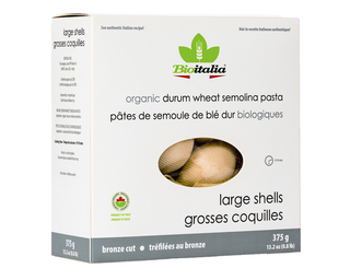 Bioitalia Organic Durum Wheat Semolina Pasta Large Shells 375g