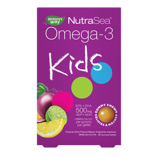 NutraSea Kids Omega-3 500mg EPA+DHA 30 Gummies