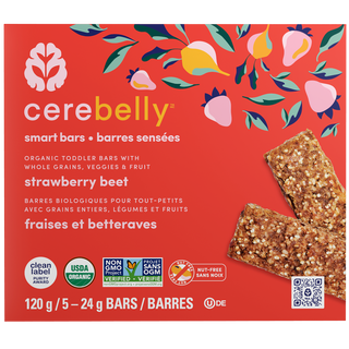 Cerebelly Smart Bars Strawberry Beet 5x24g