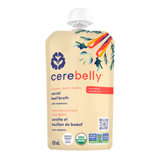 Cerebelly Organic Baby Puree Beef Broth Carrot 128mL