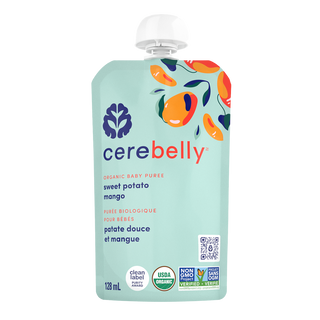 Cerebelly Organic Baby Puree Sweet Potato Mango 128mL